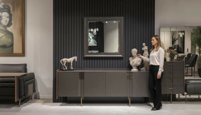 Buffet moderne Buffet Buffet avec miroir Armoire de base Meubles de luxe neufs