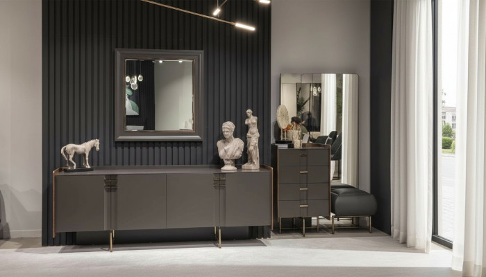 Buffet moderne Buffet Buffet avec miroir Armoire de base Meubles de luxe neufs
