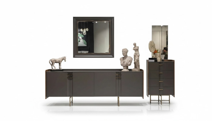 Buffet moderne Buffet Buffet avec miroir Armoire de base Meubles de luxe neufs