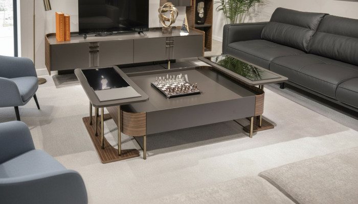 Table basse Table de salon Tables à café de luxe 2x Table d'appoint Table
