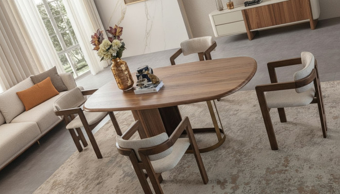 Ensemble de salle à manger de luxe 6x chaises table à manger ensemble suite fauteuils modernes neufs