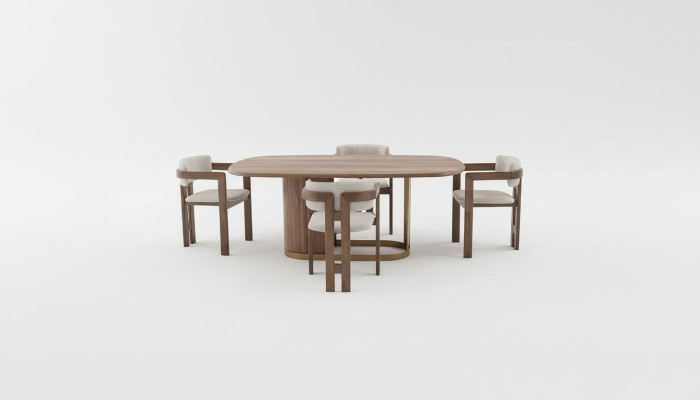 Ensemble de salle à manger de luxe 6x chaises table à manger ensemble suite fauteuils modernes neufs