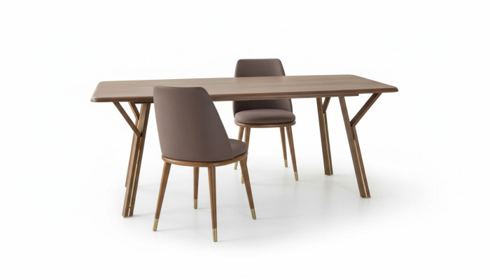 Suite Salle à manger Ensemble de chaises 6x chaises + Table à manger Groupe de meubles de luxe Ensemble de salle à manger