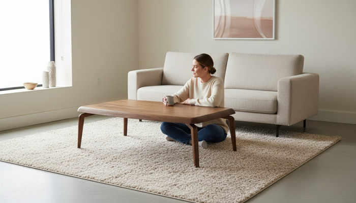 Table basse Table de salon Marron Luxe Tables basses Table d'appoint Table de canapé nouveau