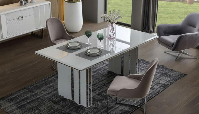 Ensemble de salle à manger de luxe 6 chaises + ensemble de table à manger suite fauteuils neufs modernes