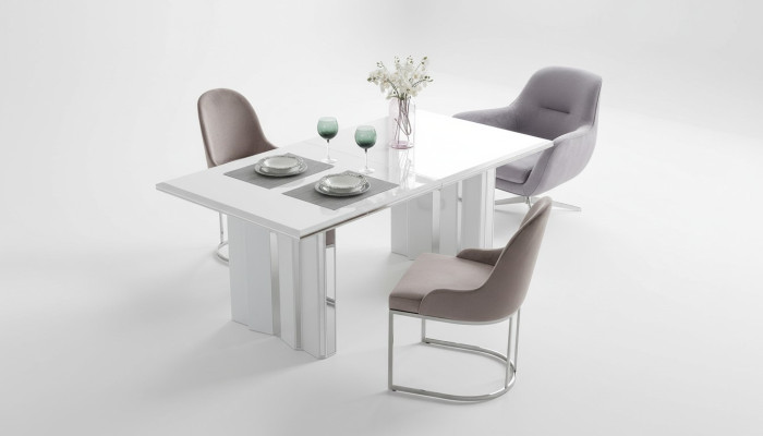 Ensemble de salle à manger de luxe 6 chaises + ensemble de table à manger suite fauteuils neufs modernes