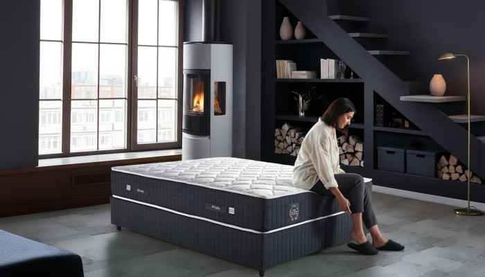 Mousse Matelas exclusif en mousse moderne de luxe Orthopédique 45cm 200x200 nouveau