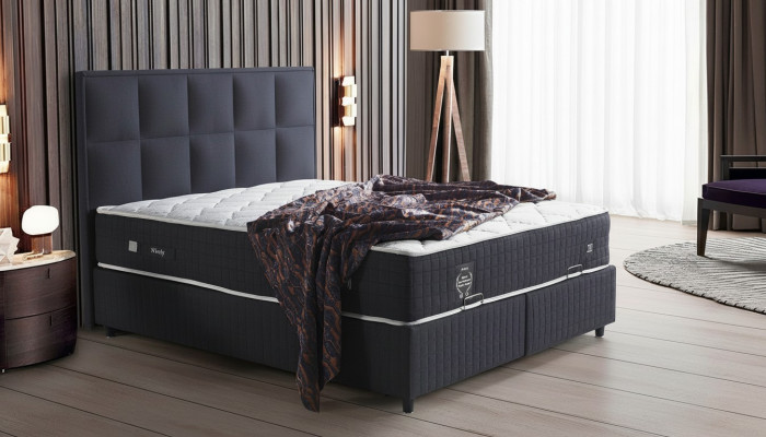 Lit double de designer en bois Lit de designer Meubles de chambre Lit Boxspring