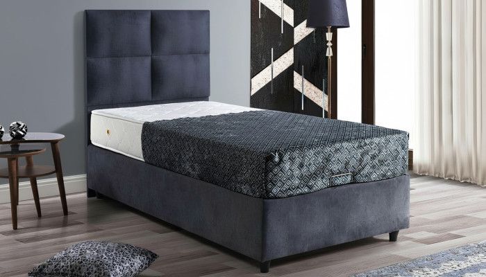 Conception de lits Lits Luxe Tissu Rembourrage Mobilier de chambre 90x190 Moderne
