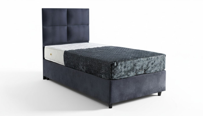 Conception de lits Lits Luxe Tissu Rembourrage Mobilier de chambre 90x190 Moderne