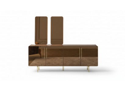 Buffet avec 2x miroirs Buffet de luxe Suite Commode Commodes en bois Commodes modernes