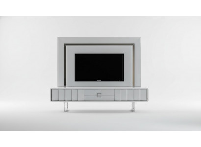 Unité murale de luxe Salon TV Cadre Meuble télé Mur Armoire Moderne