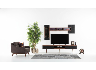 Meuble TV mural de luxe Buffet bas support TV Meuble télé Salon Mobilier armoires murales