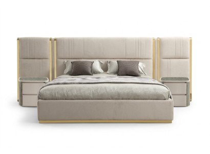 Lits de design de luxe Chambre à coucher Lit Palast Hôtel Lit double neuf
