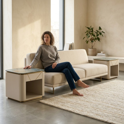 Chambre Consoles de luxe en métal nouvelle table de chevet Design Console Tables d'appoint