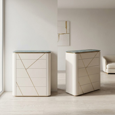 Des commodes de chambre modernes Commode latérale Luxueuse commode Style de meubles de design moderne