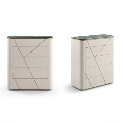 Des commodes de chambre modernes Commode latérale Luxueuse commode Style de meubles de design moderne