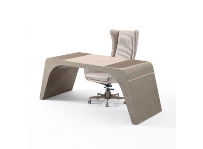 Salle d'étude bureau bureau de luxe avec chaise d'ordinateur meubles de bureau moderne en beige