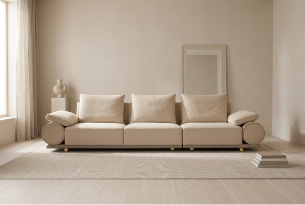 Sofas rembourrés de salon Canapé moderne trois places 4 places. Canapé Luxe Meubles rembourrés