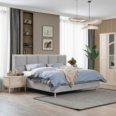 Conception de lit Lit double Lits de luxe Rembourrage Mobilier de chambre neuf