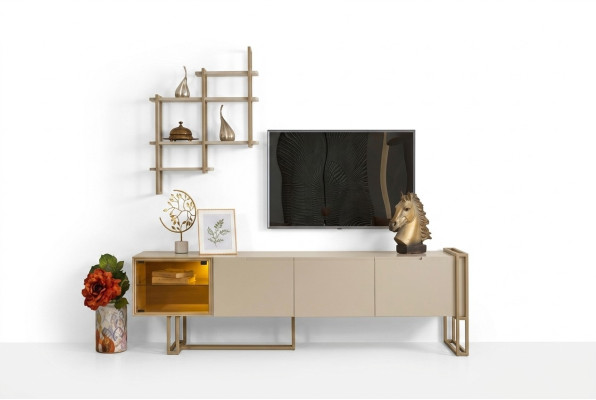 Meuble TV Armoire Buffet Commode Armoire latérale avec étagère