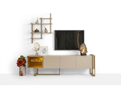 Meuble TV Armoire Buffet Commode Armoire latérale avec étagère