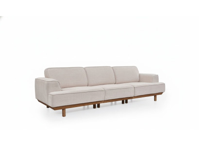Canapé rembourré blanc Salon 4 places Canapé luxueux Meubles de designer