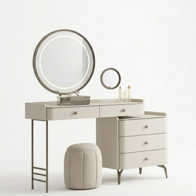 Coiffeuse blanche élégante pour chambre