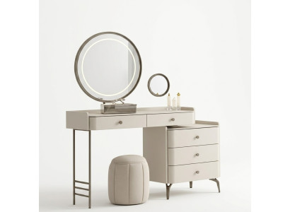 Coiffeuse blanche élégante pour chambre