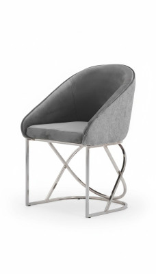 Ensemble de salle à manger chaises de table à manger luxe 6x chaises tissu couleur gris mobilier moderne neuf