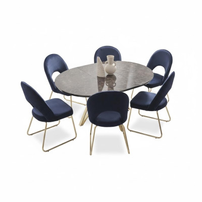 Ensemble de salle à manger moderne, table chaises 7 pièces. Table à manger 6 x chaises ensemble salle à manger.