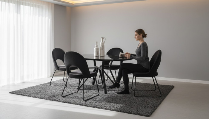 Salle à manger ensemble table à manger 6x chaises ensemble complet luxe 7 pièces