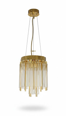 Lustre moderne suspendu de style nouveau pour salon en verre.