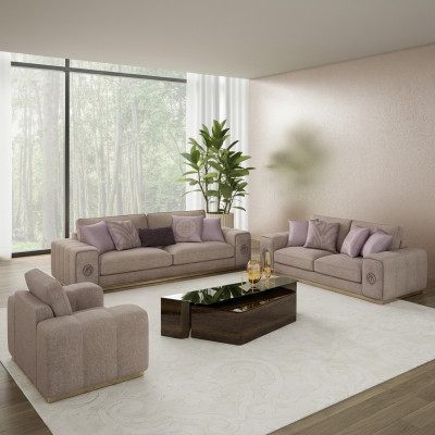 Meubles de luxe Ensemble de canapé Complet avec table basse Salon Set 5 pièces