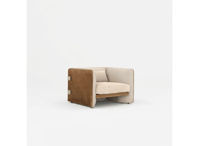 Fauteuil moderne de luxe Mobilier rembourré Ameublement Salon Fauteuil rembourré en textile