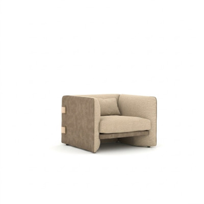 Fauteuil Tissu d'ameublement Moderne Salon Design de siège Fauteuil rembourré Ameublement.