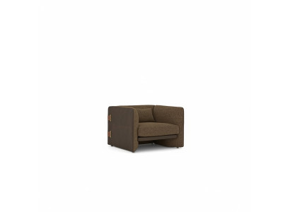 Fauteuil marron salon Mobilier de salon Textile de luxe Mobilier rembourré Design moderne