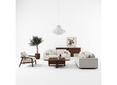 Meubles blancs Salon Ensemble de canapés Canapé 2 places Design Mobilier Fauteuil