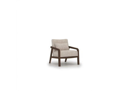 Fauteuil en bois de luxe Salon textile Mobilier rembourré Conception Ameublement nouveau