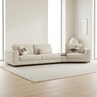 Salon Canapé Sofa Trois places Ameublement Tissu Design Textile Mobilier rembourré