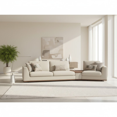Nouveau mobilier textile Canapé trois places Conception de canapé Meubles rembourrés
