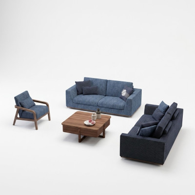 Ensemble de canapés Canapé 2 places Canapé Fauteuil Canapé rembourré Canapé en tissu moderne nouveau