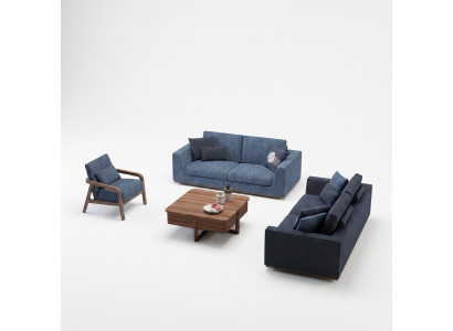 Ensemble de canapés Canapé 2 places Canapé Fauteuil Canapé rembourré Canapé en tissu moderne nouveau