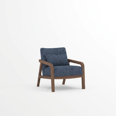 Conception de fauteuil moderne Mobilier de salon Canapé en tissu bleu Textile neuf