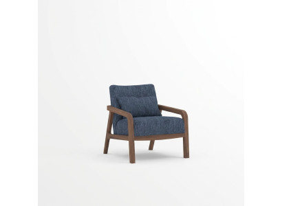 Conception de fauteuil moderne Mobilier de salon Canapé en tissu bleu Textile neuf