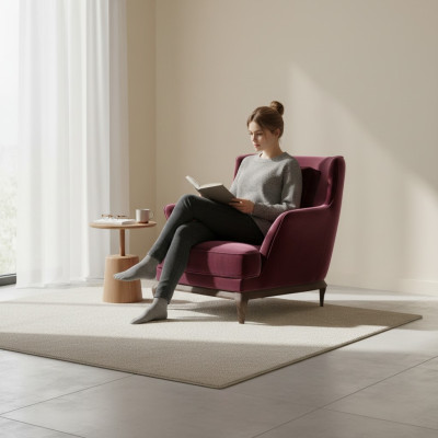 Chaise de luxe moderne pour le salon Meubles Fauteuil rembourré Conception Ameublement