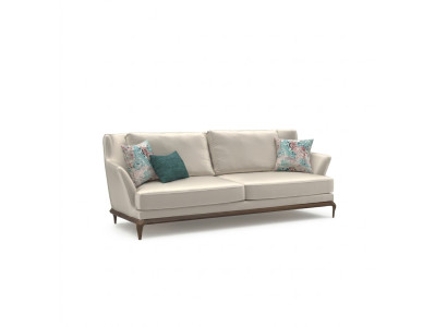 Salon Trois places canapé blanc design moderne Mobilier Upholstered