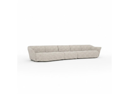 Canapé cinq places 440cm salon blanc Ameublement Textile Canapé rembourré