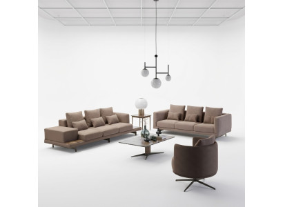 Ensemble de canapé Canapé Rembourrage Design Canapés Ensemble de trois places nouveau fauteuil rembourré