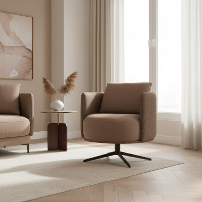 Fauteuil en tissu de luxe Salon Nouveau Design de meubles moderne Mobilier rembourré
